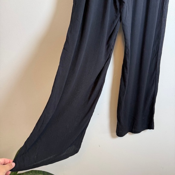 Prana Black Pull-On Pants with Logo Button - Picture 5 of 8